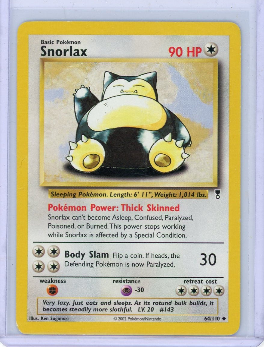 Snorlax 2002 Pokemon Legendary Collection non-holo #64/110