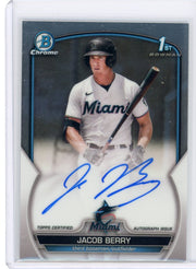 Jacob Berry 2023 1st Bowman Chrome autograph
