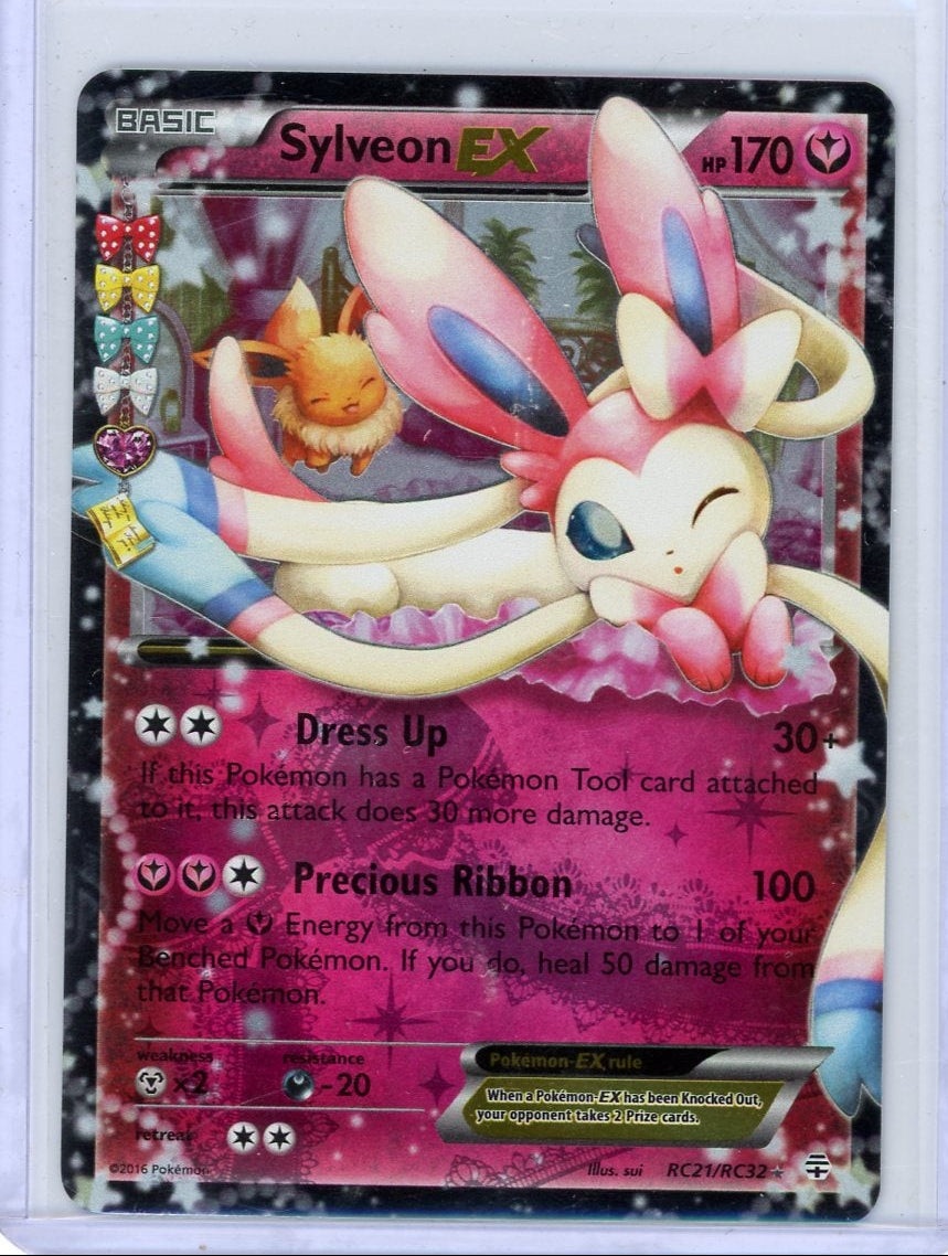 Sylveon EX Pokémon Generations Radiant Collection Ultra Rare #RC21/RC32 NM