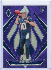 Drake Maye 2024 Panini Phoenix Purple Fade RC