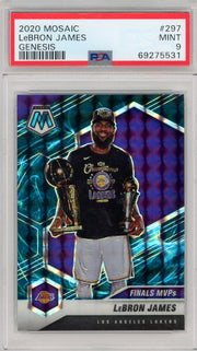 LeBron James 2020 Mosaic "Finals MVP" Genesis #297 PSA 9