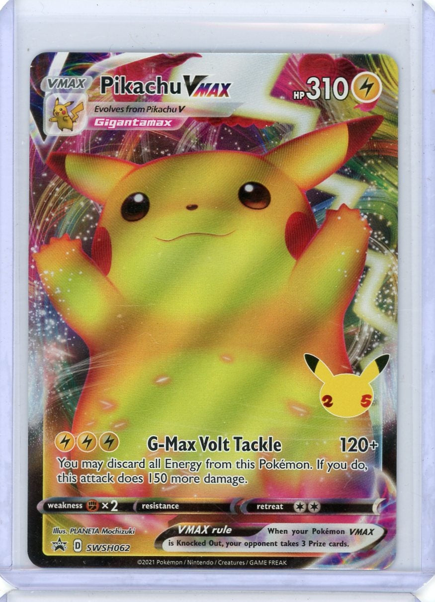 Pikachu VMAX 2021 Pokemon Celebrations Black Star Promo #SWSH062