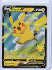 Pikachu V 2021 Pokémon Celebrations Black Star Promo SWSH143