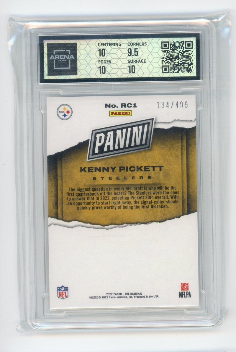 Kenny Pickett 2022 Panini The National rookie card 
