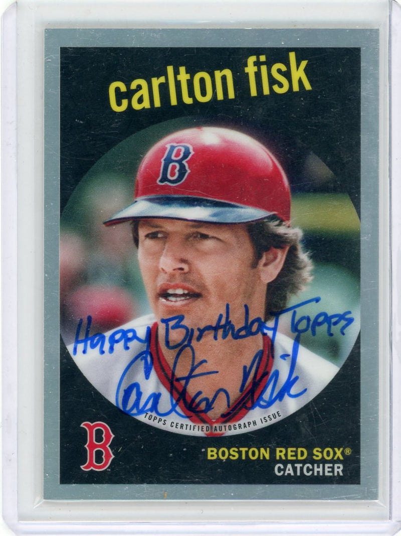 Carlton Fisk 2021 Topps Tribute &