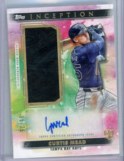 Curtis Mead 2024 Topps Inception Game Field Glove Relic Autograph #'d 05/25