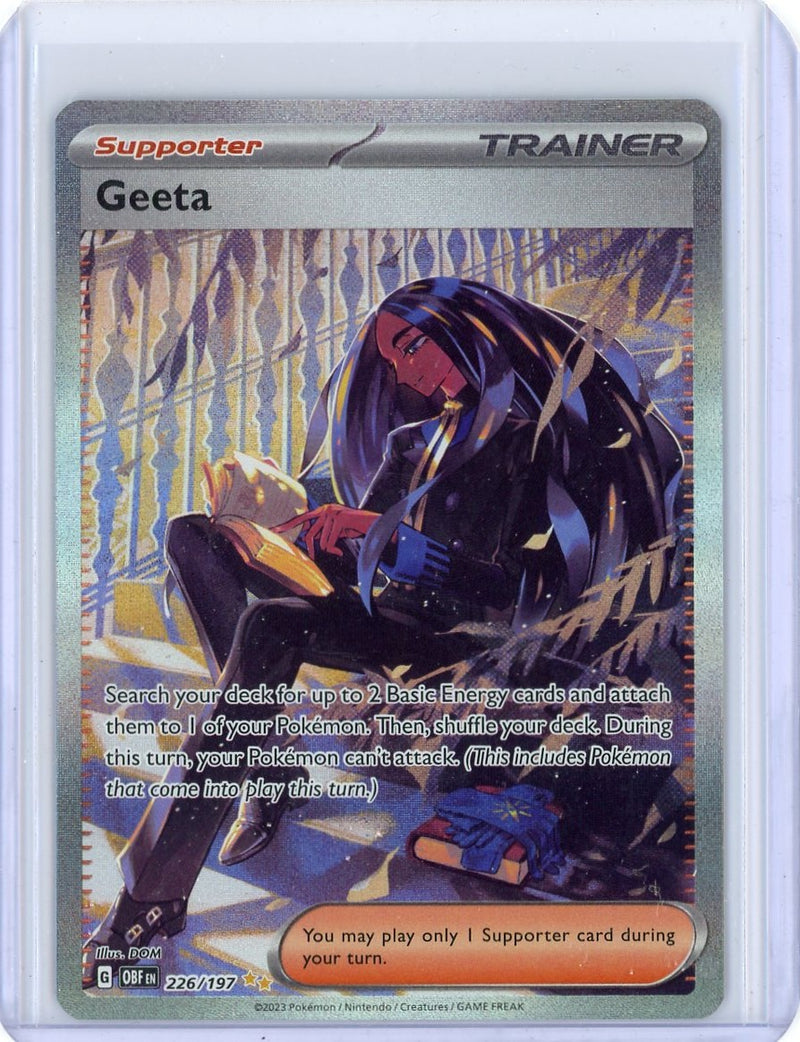 Geeta Trainer 2023 Pokemon rare holo 226/197