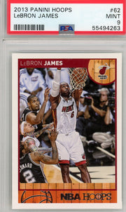 LeBron James 2013-14 Panini NBA Hoops PSA 9