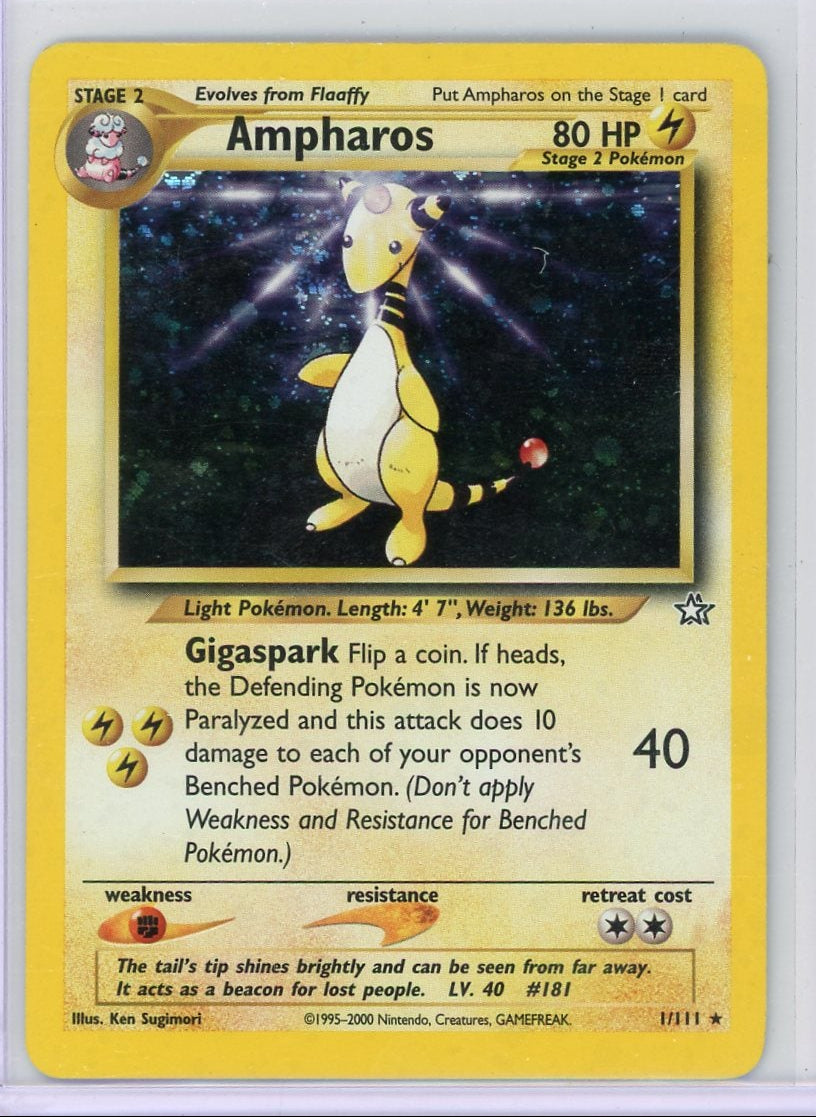Ampharos Pokémon Neo Genesis Holo #1/111