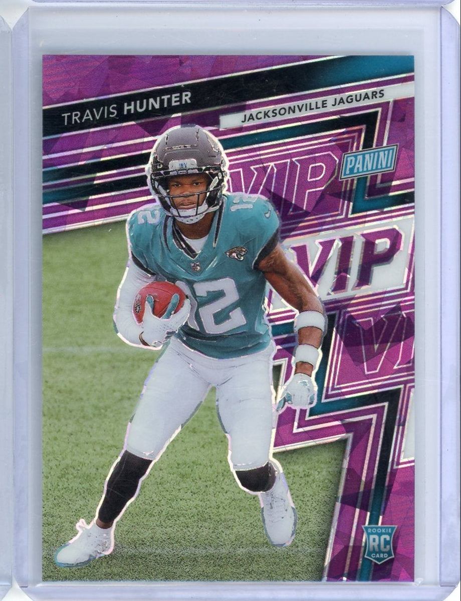 Travis Hunter 2025 Panini VIP purple ice rookie card #'d 44/50