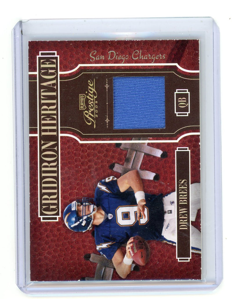 Drew Brees 2004 Prestige Gridiron Heritage GU Patch