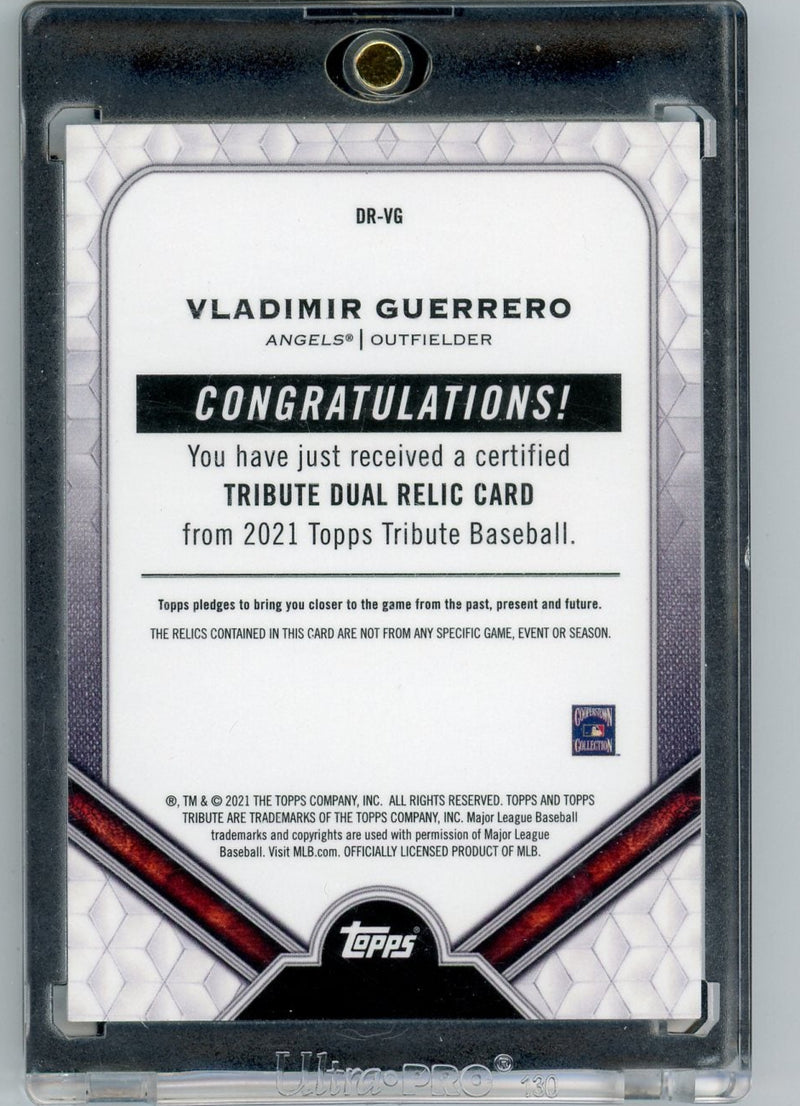 Vladimir Guerrero 2021 Topps Tribute dual relic 