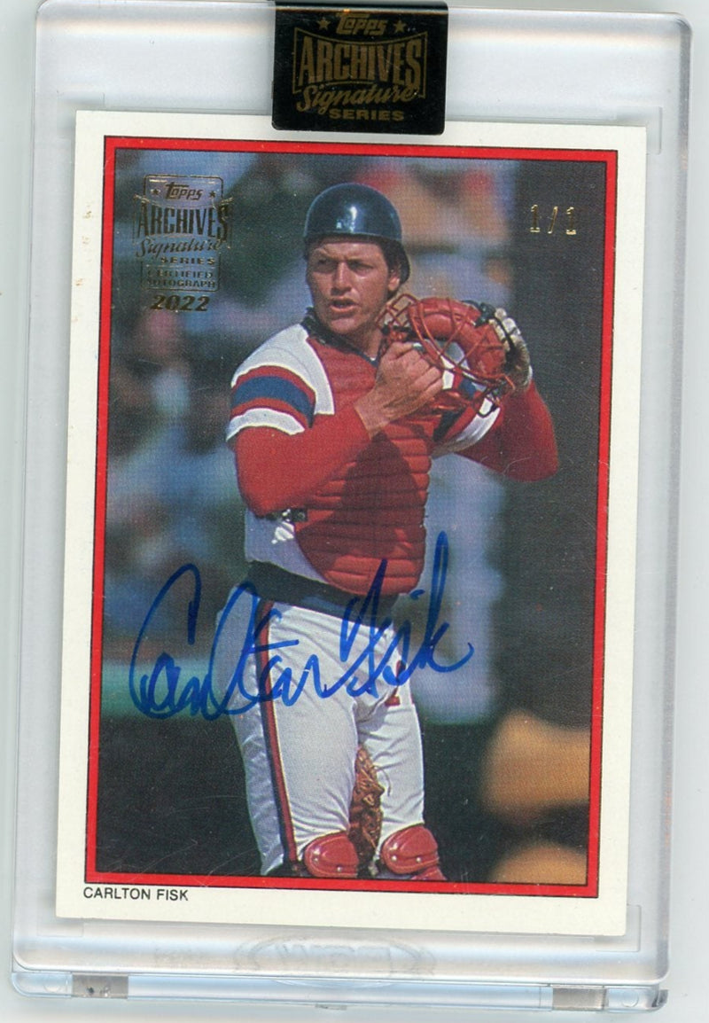 Carlton Fisk 2022 Topps Archives Signatures &