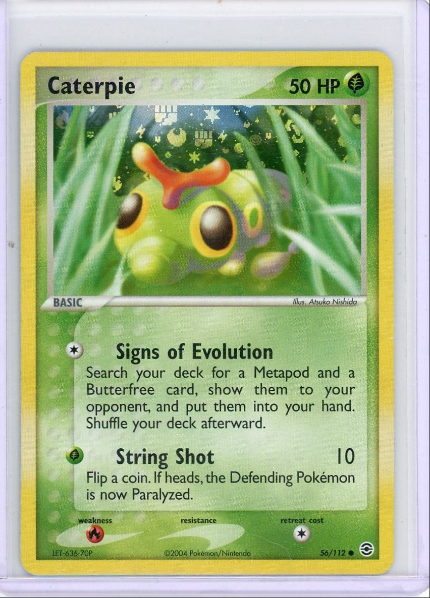 Caterpie Pokémon Firered Leafgreen Reverse Holo #56/112