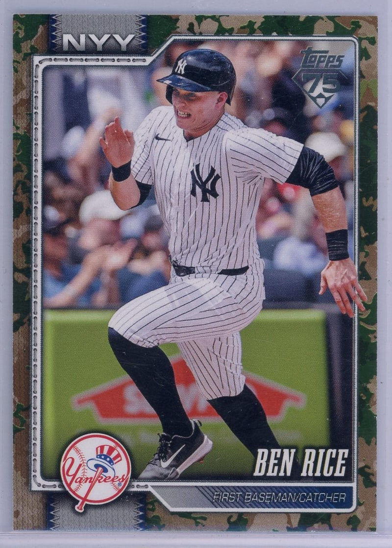 Ben Rice 2026 Topps Camo SP #'d 19/25
