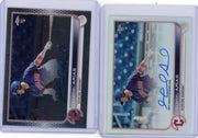 Gabriel Arias 2022 Topps Chrome 2x autograph lot (base + ref. /499)