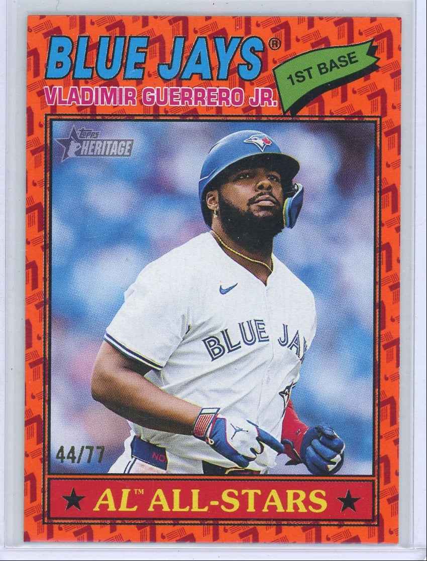 Vladimir Guerrero Jr. 2026 Topps Heritage Color of the Year #'d 44/77
