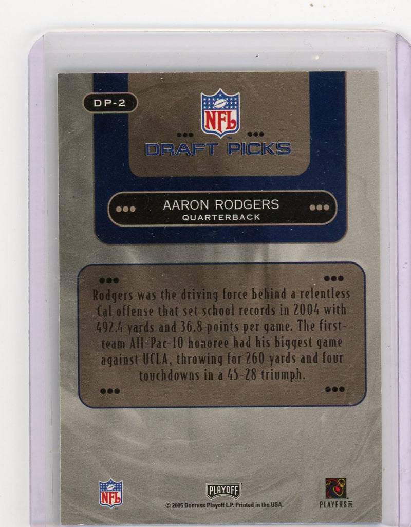 Aaron Rodgers 2005 Prestige Draft Picks Rookie 