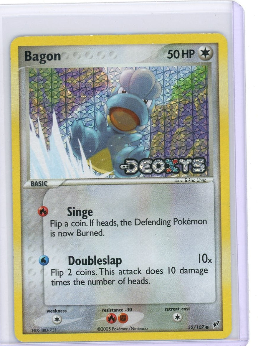Bagon Pokémon Ex Deoxys Reverse Holo #52/107