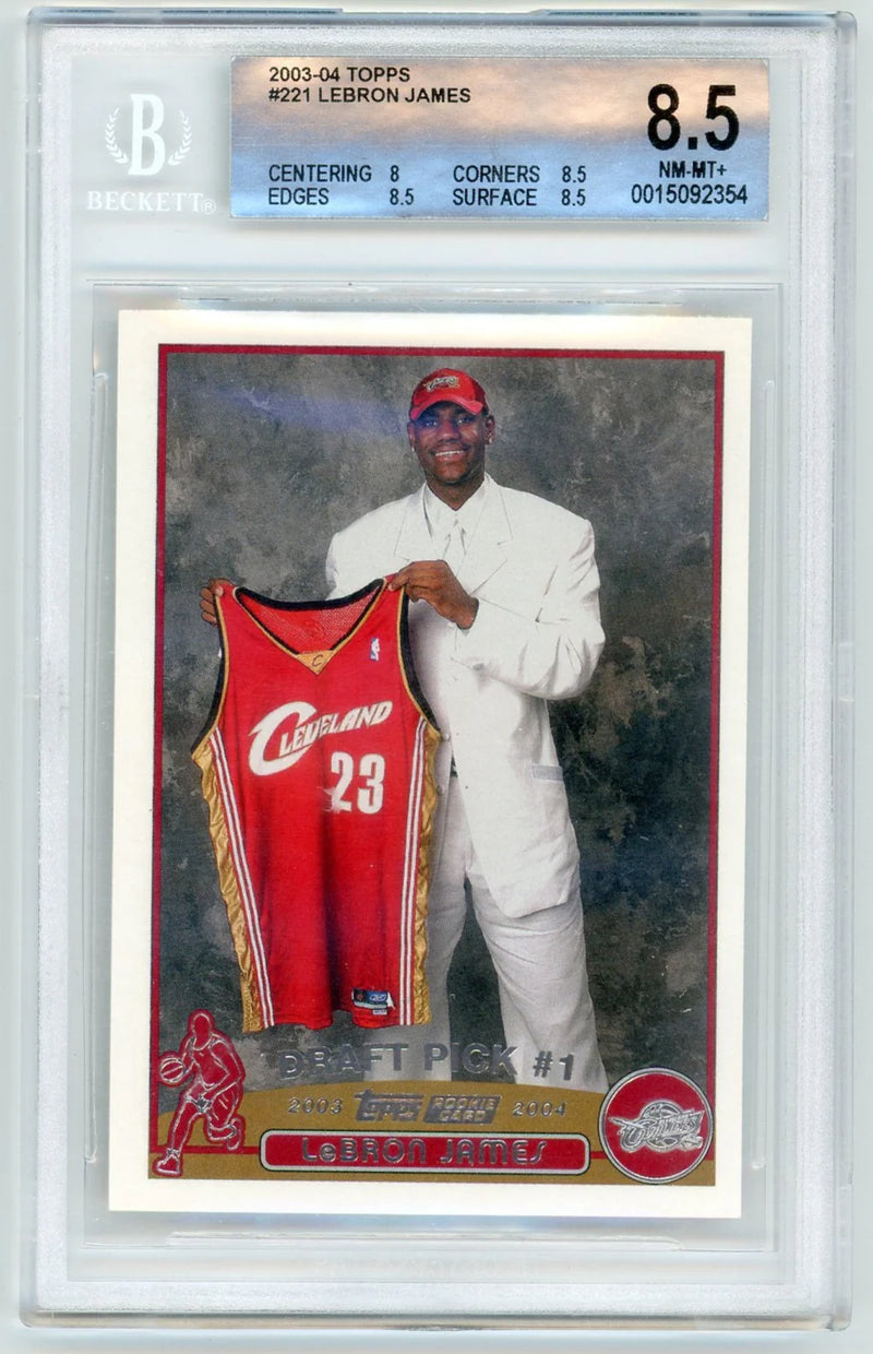 LeBron James 2003-04 Topps rookie card 