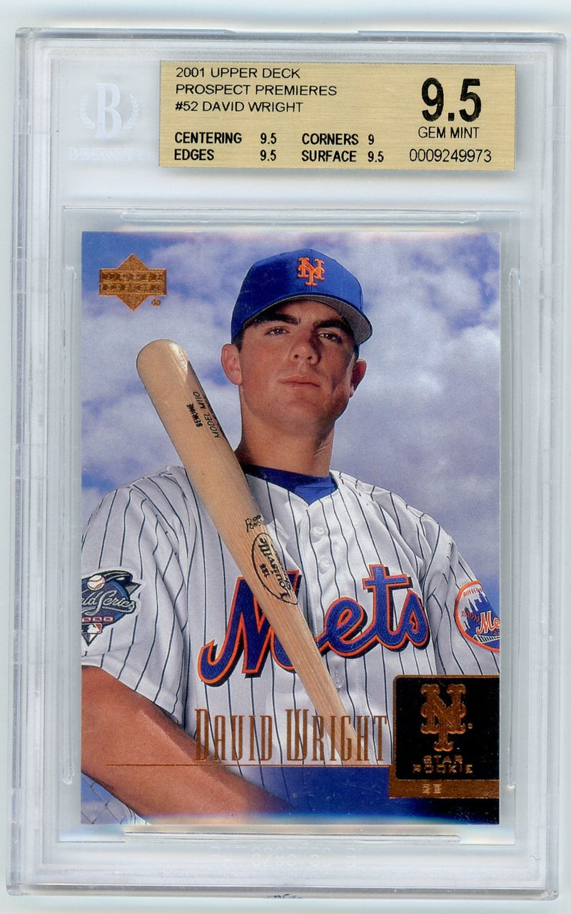 David Wright 2001 Upper Deck rookie card 