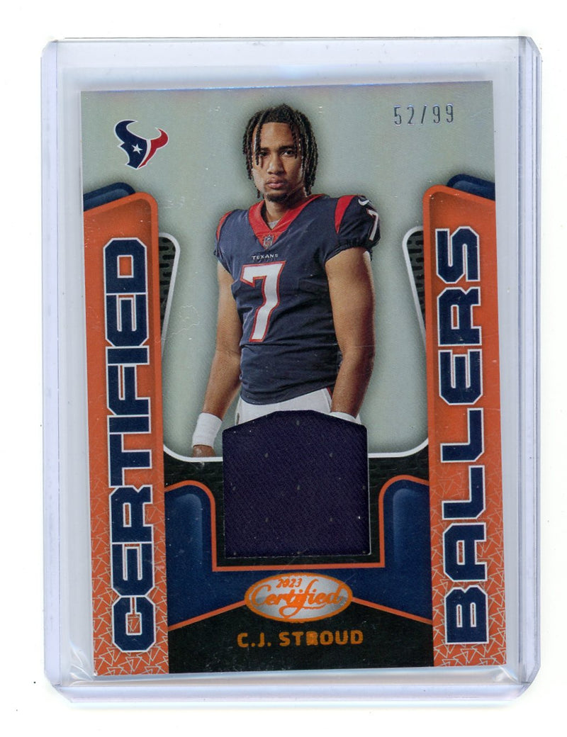 CJ Stroud 2023 Panini Certified "Certified Ballers" Rookie Patch 