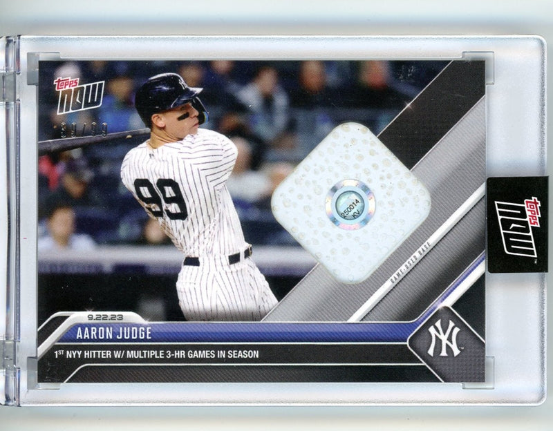 Aaron Judge 2023 Topps NOW game-used base relic 