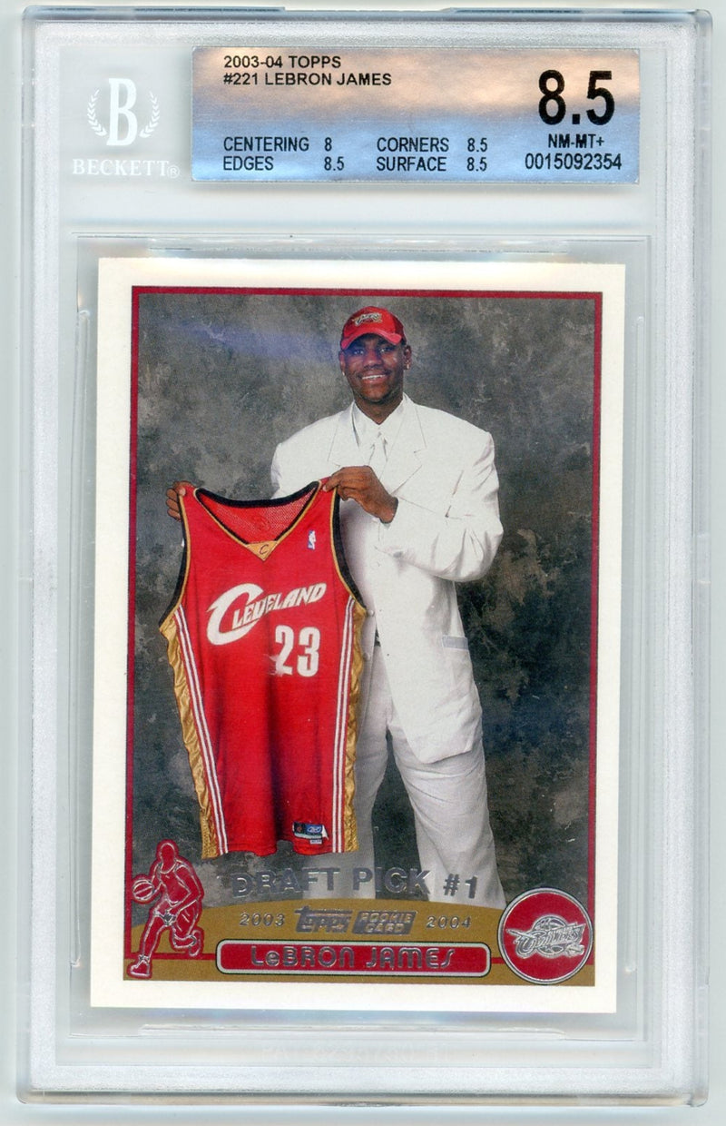 LeBron James 2003-04 Topps rookie card 
