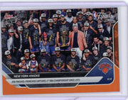 New York Knicks 2026 Topps Now Job Finished #341 Orange #'d 12/25