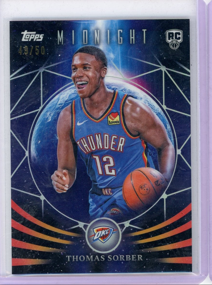 Thomas Sorber 2025 Topps Midnight Moonfall #'d 49/50