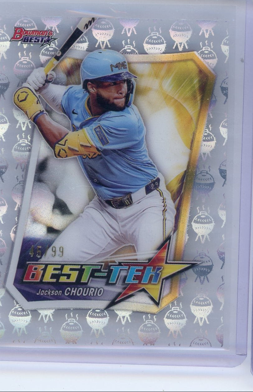 Jackson Chourio 2025 Bowmans Best Best-Tek #'d 45/99