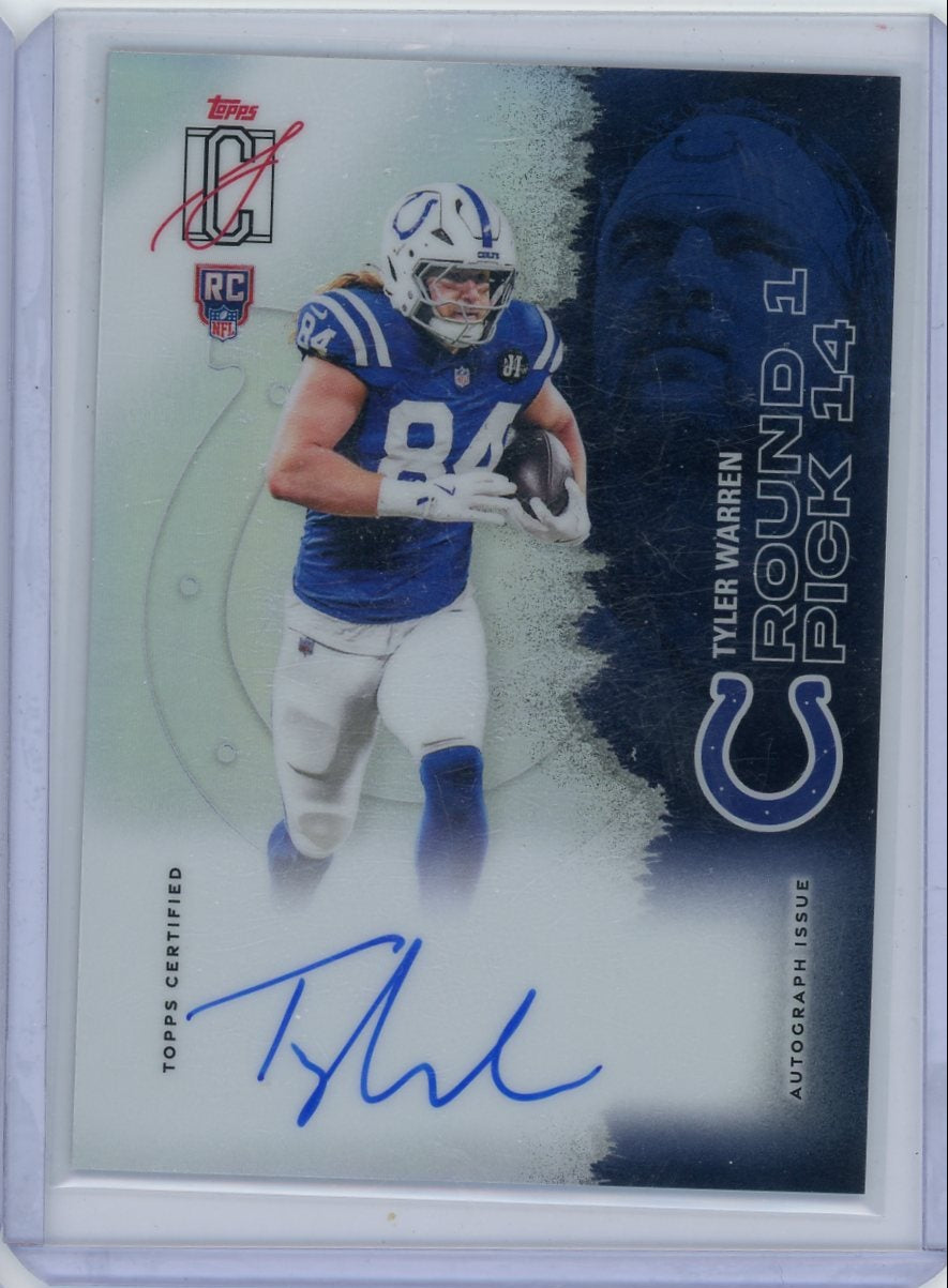Tyler Warren 2025 Topps Signature Class Autograph