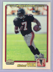 Michael Vick 2001 Topps Chrome Rookie Refractor #'d 977/999