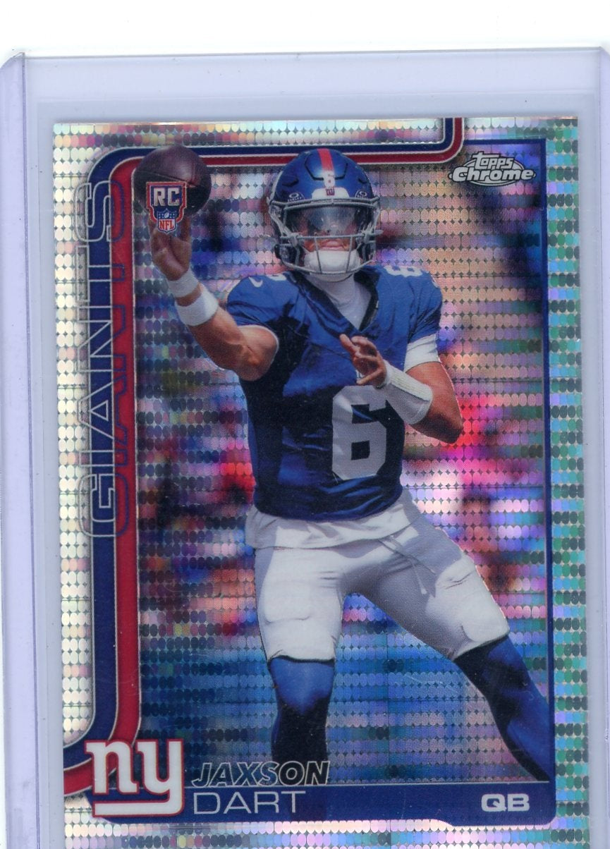 Jaxson Dart 2025 Topps Chrome Pulsar Refractor Rookie