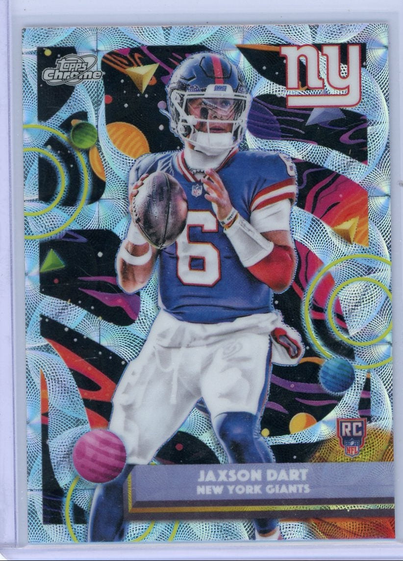 Jaxson Dart 2025 Topps Cosmic Chrome Nucleus Refractor Rookie