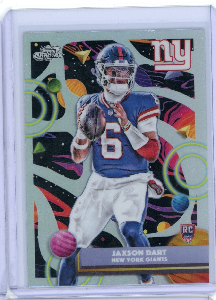 Jaxson Dart 2025 Topps Cosmic Chrome Refractor Rookie