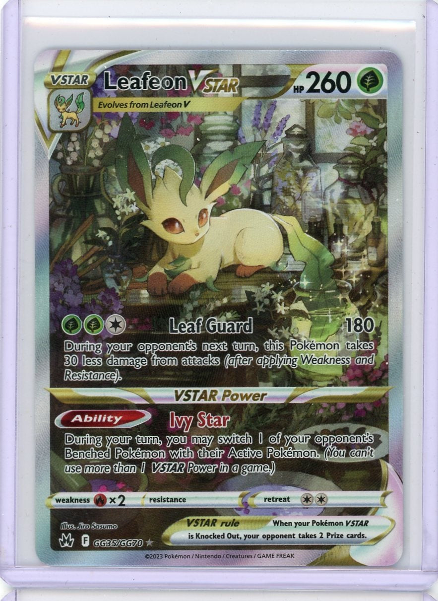 Leafeon VSTAR Pokémon Crown Zenith Galarian Gallery #GG35/GG70