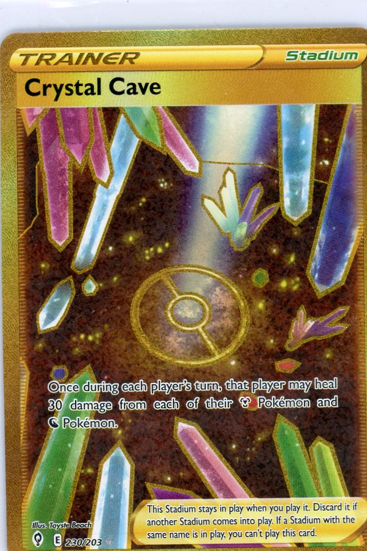 Crystal Cave 2021 Pokemon Evolving Skies Secret rare holo 