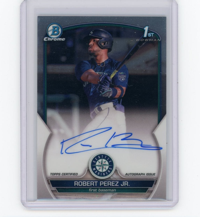 Robert Perez Jr. 2023 1st Bowman Chrome autograph