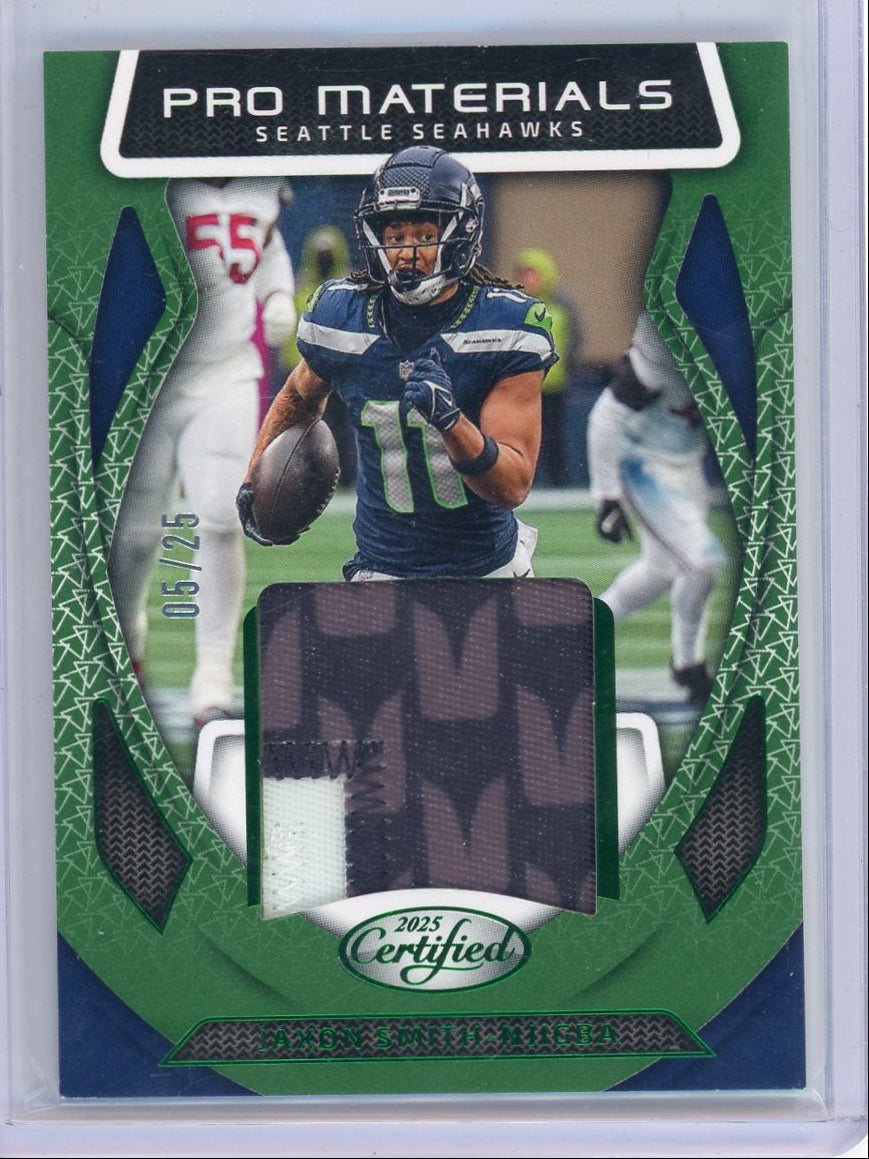 Jaxon Smith-Njigba 2025 Panini Certified Pro Materials Patch #'d 05/25