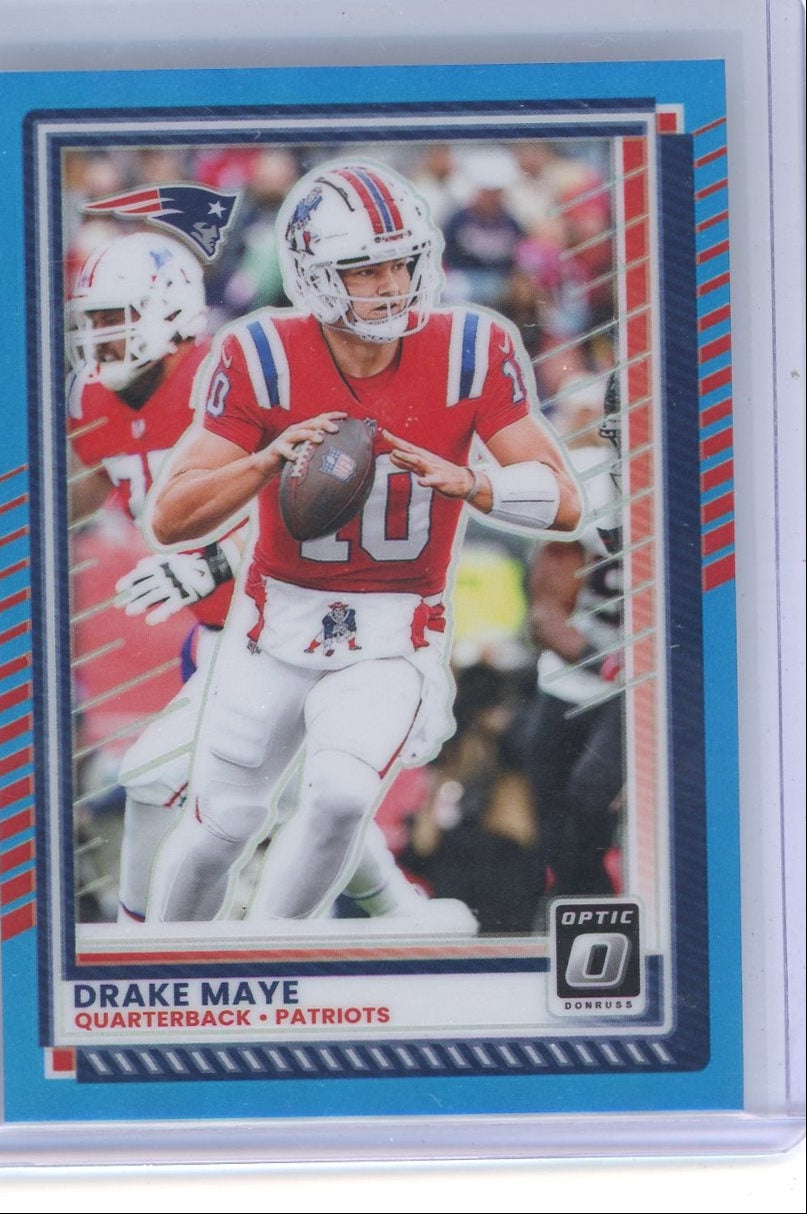 Drake Maye 2025 Panini Donruss Optic Aqua #'d 256/399
