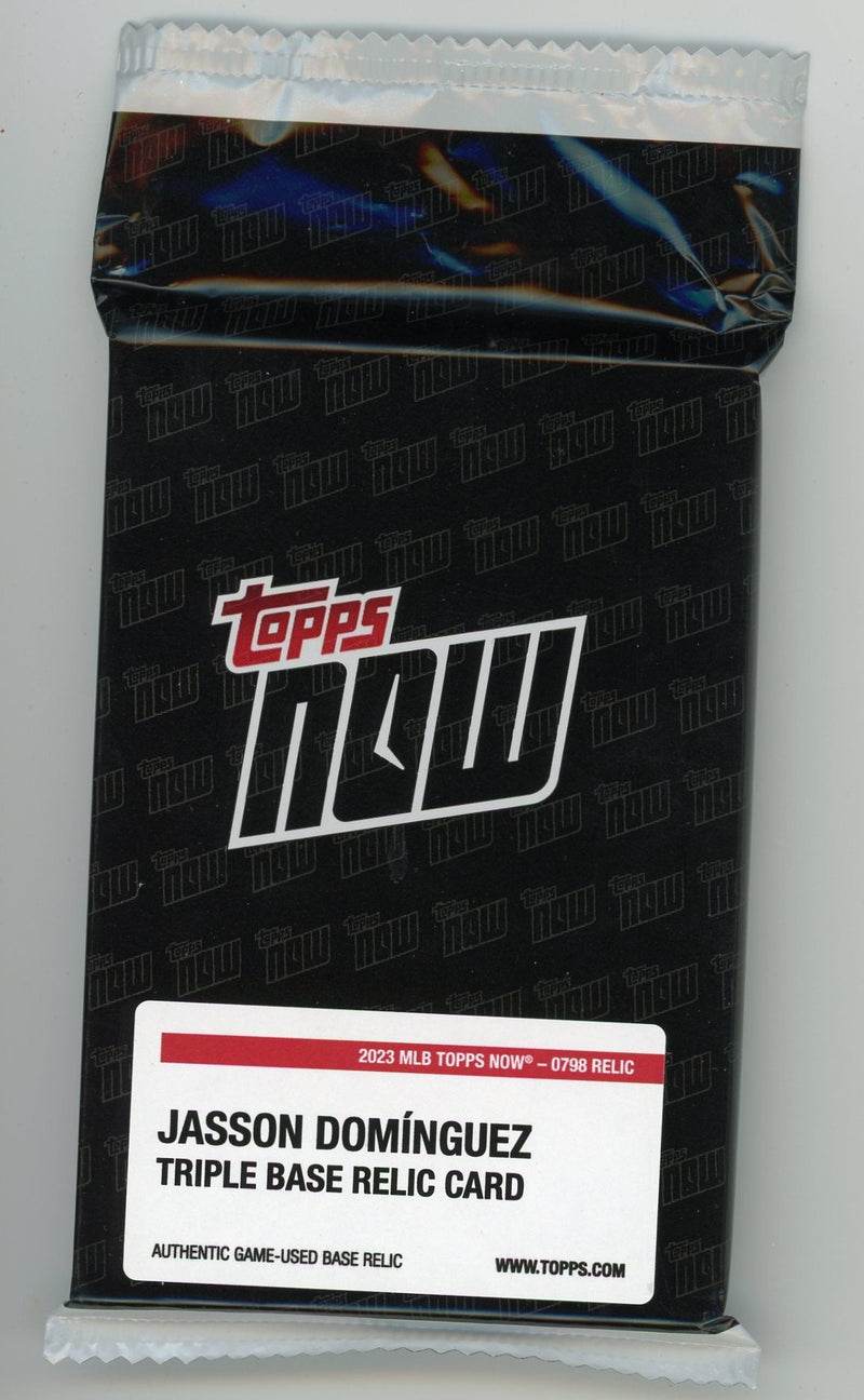 Jasson Dominguez 2023 Topps Now Triple -Base Relic 