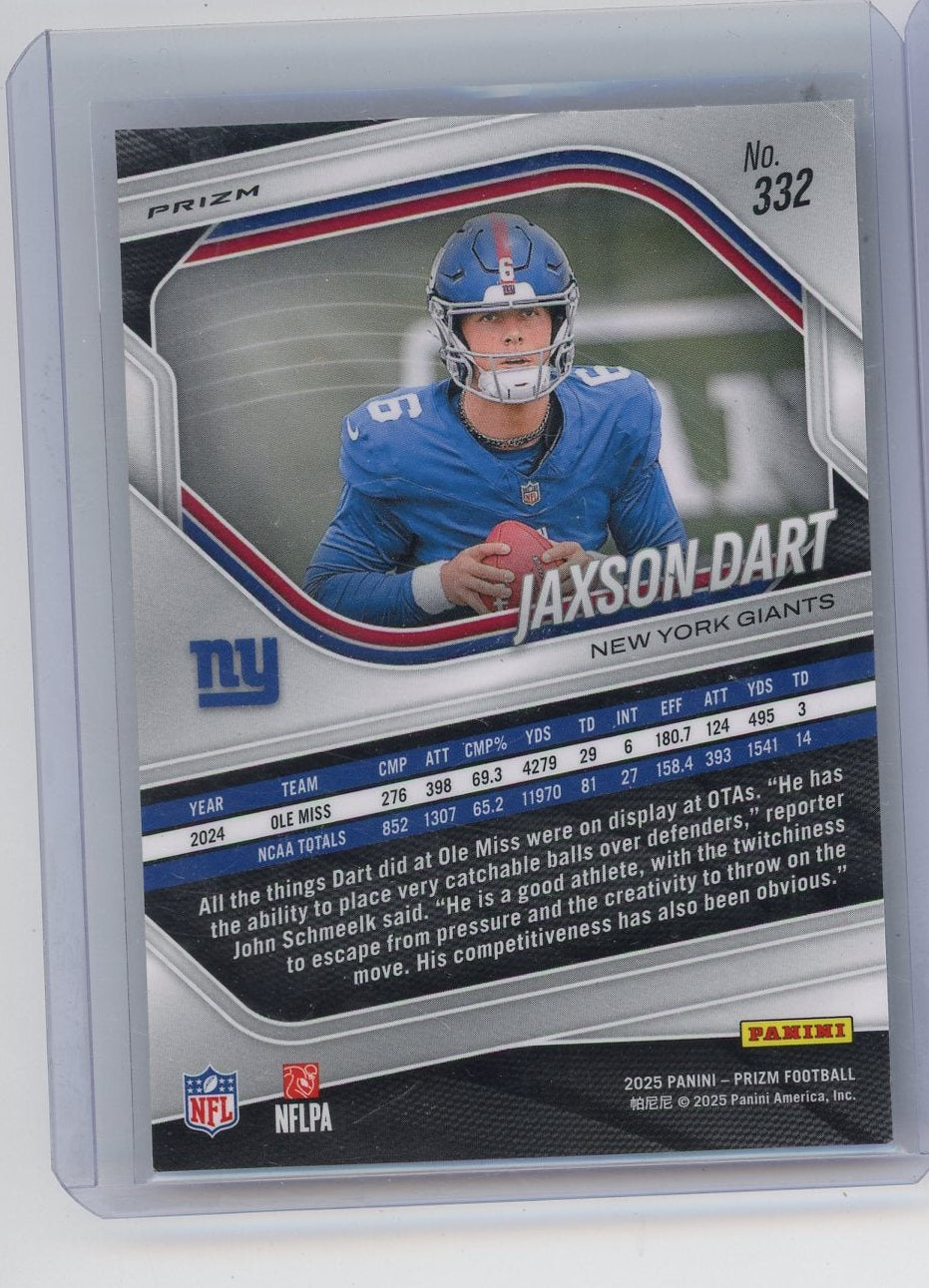 Jaxson Dart 2025 Panini Prizm Red White & Blue RC