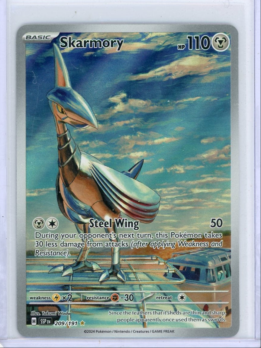 Skarmory Pokémon Surging Sparks Illustration Rare #209/191