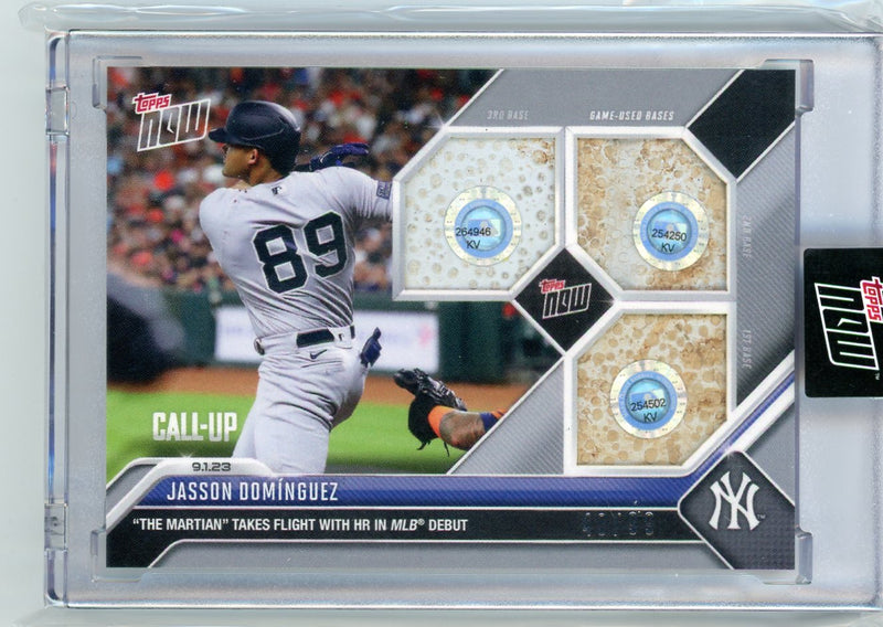 Jasson Domingez 2023 Topps Now Triple -Base Relic 