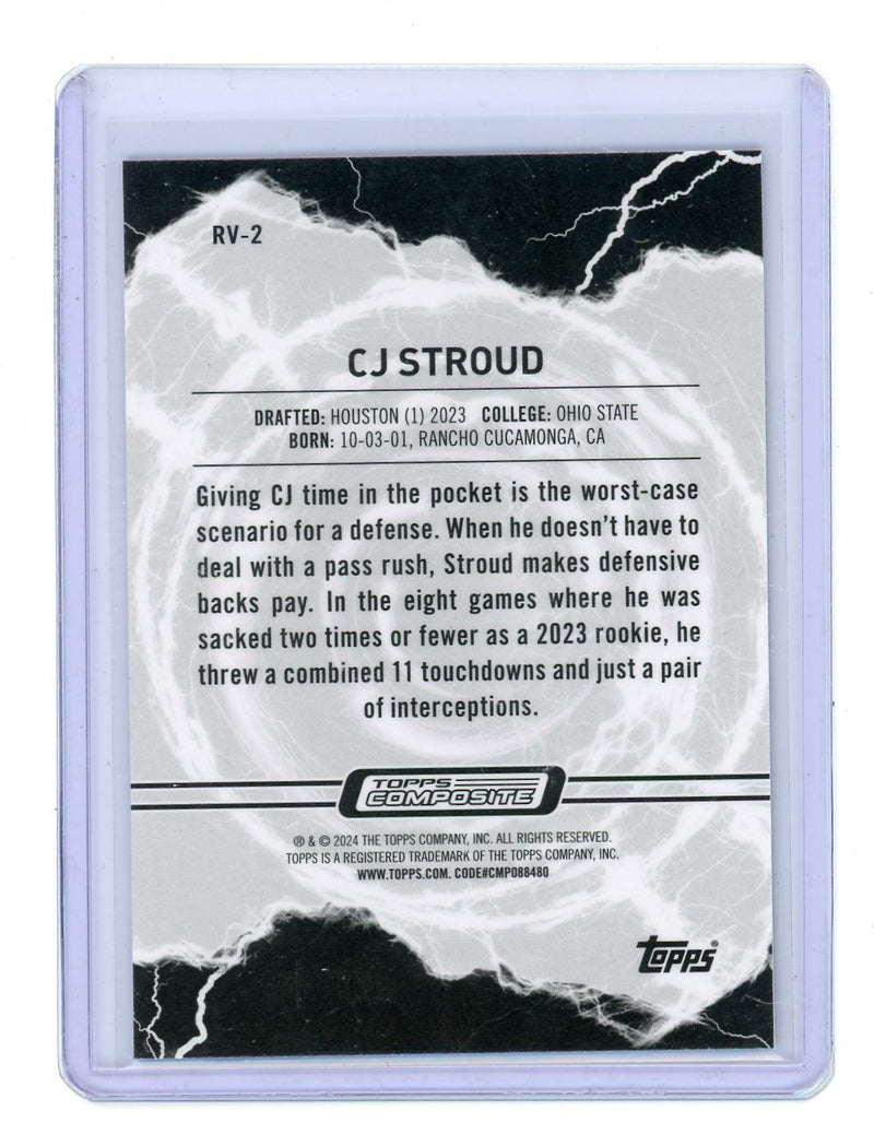 CJ Stroud 2023 Topps Composite Football Resurgence Voltaic Purple Refractor RC