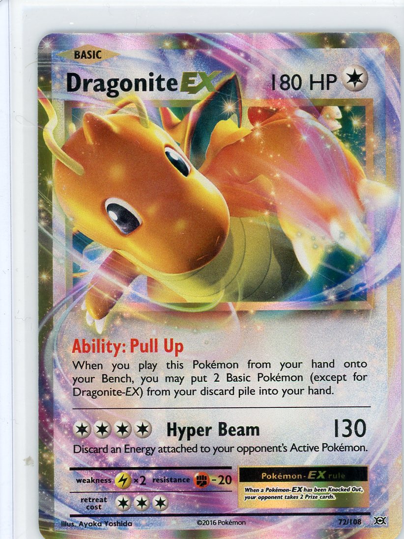 Dragonite EX Pokémon Evolutions Ultra Rare #72/108