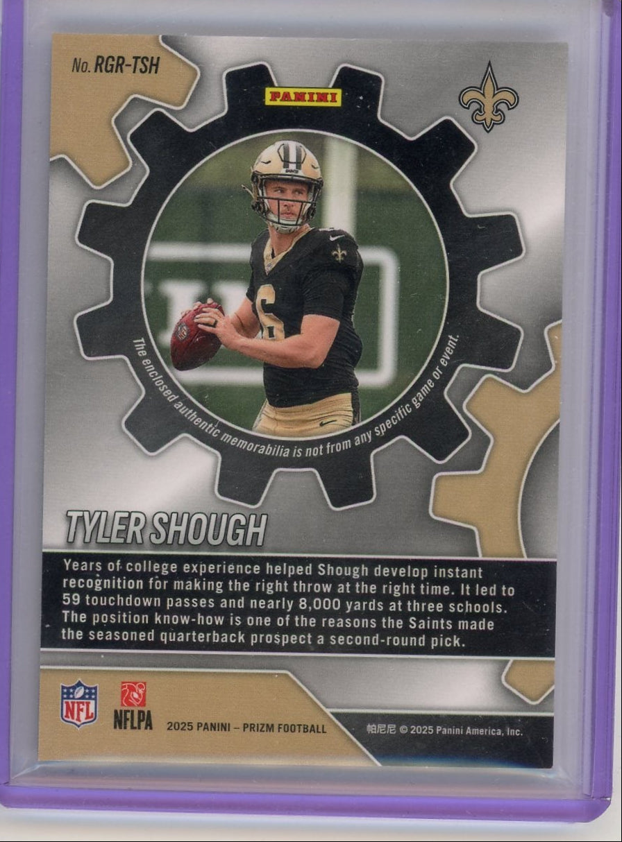 Tyler Shough 2025 Panini Prizm Rookie Gear Relic