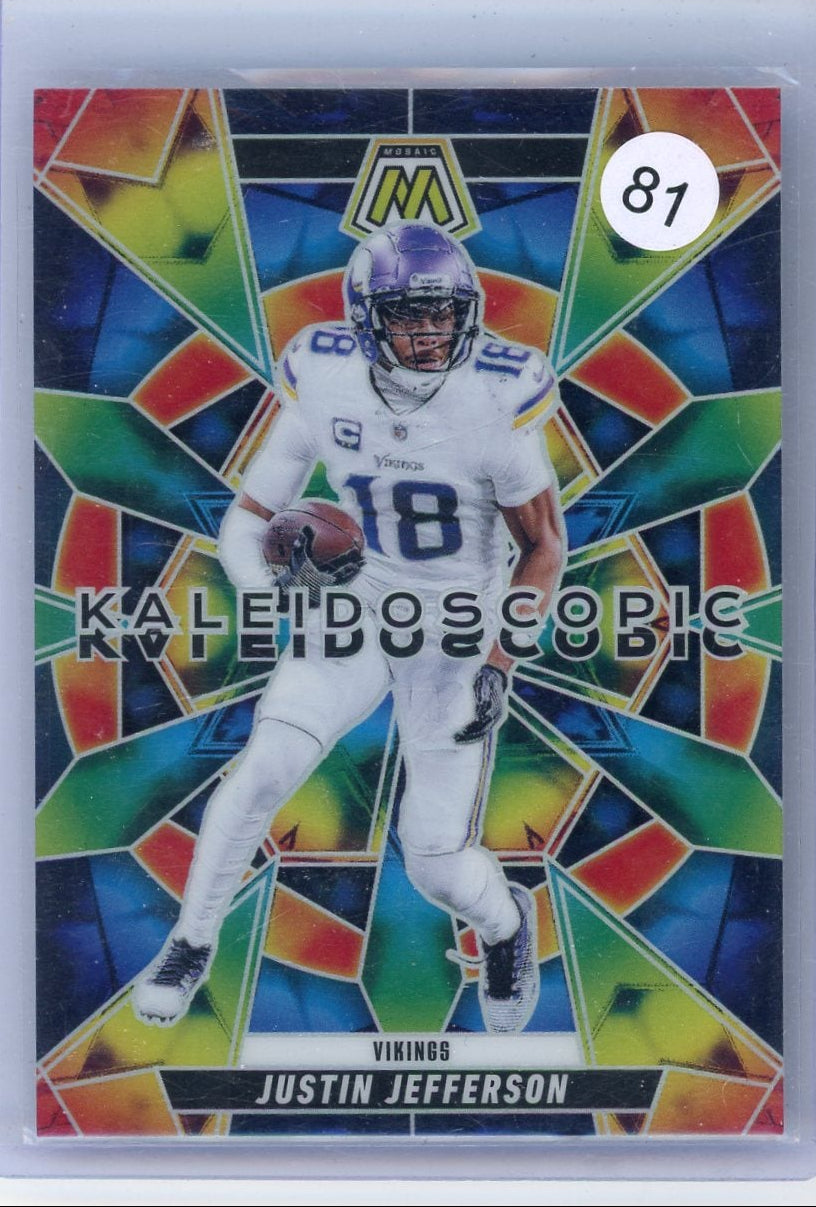 Justin Jefferson 2025 Panini Mosaic Kaleidoscope Prizm SSP