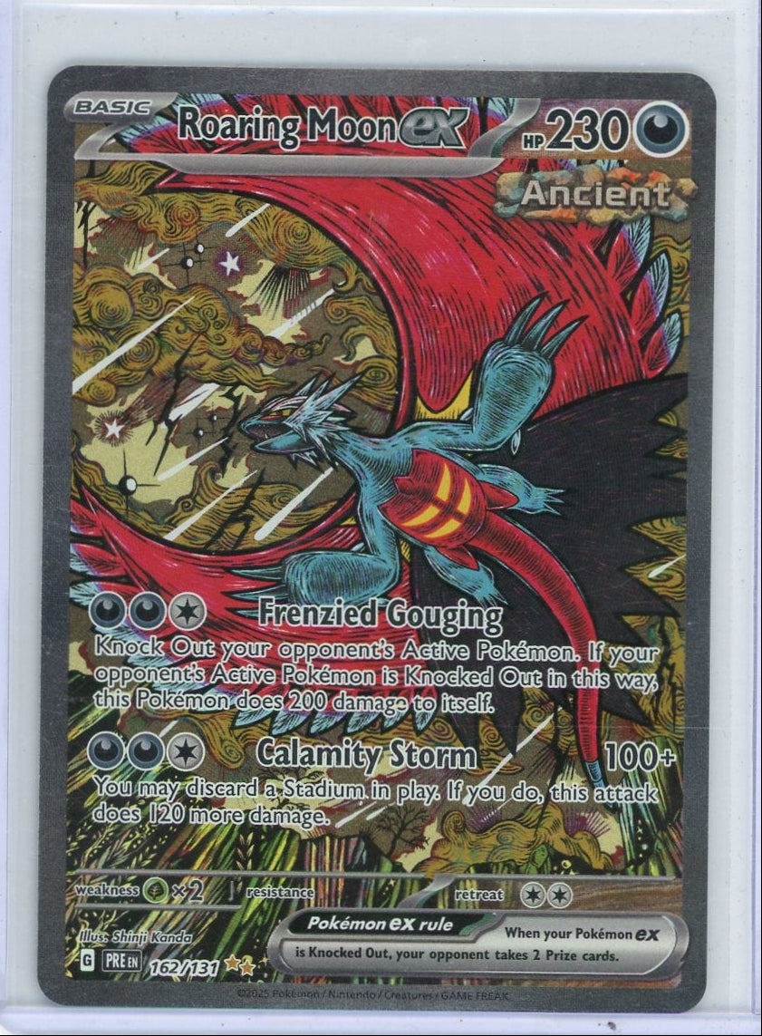 Roaring Moon ex Pokemon Prismatic Evolutions Special Illustration rare #162/131